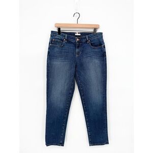 Eileen Fisher Organic Cotton Dark Wash Skinny Jeans Size 10